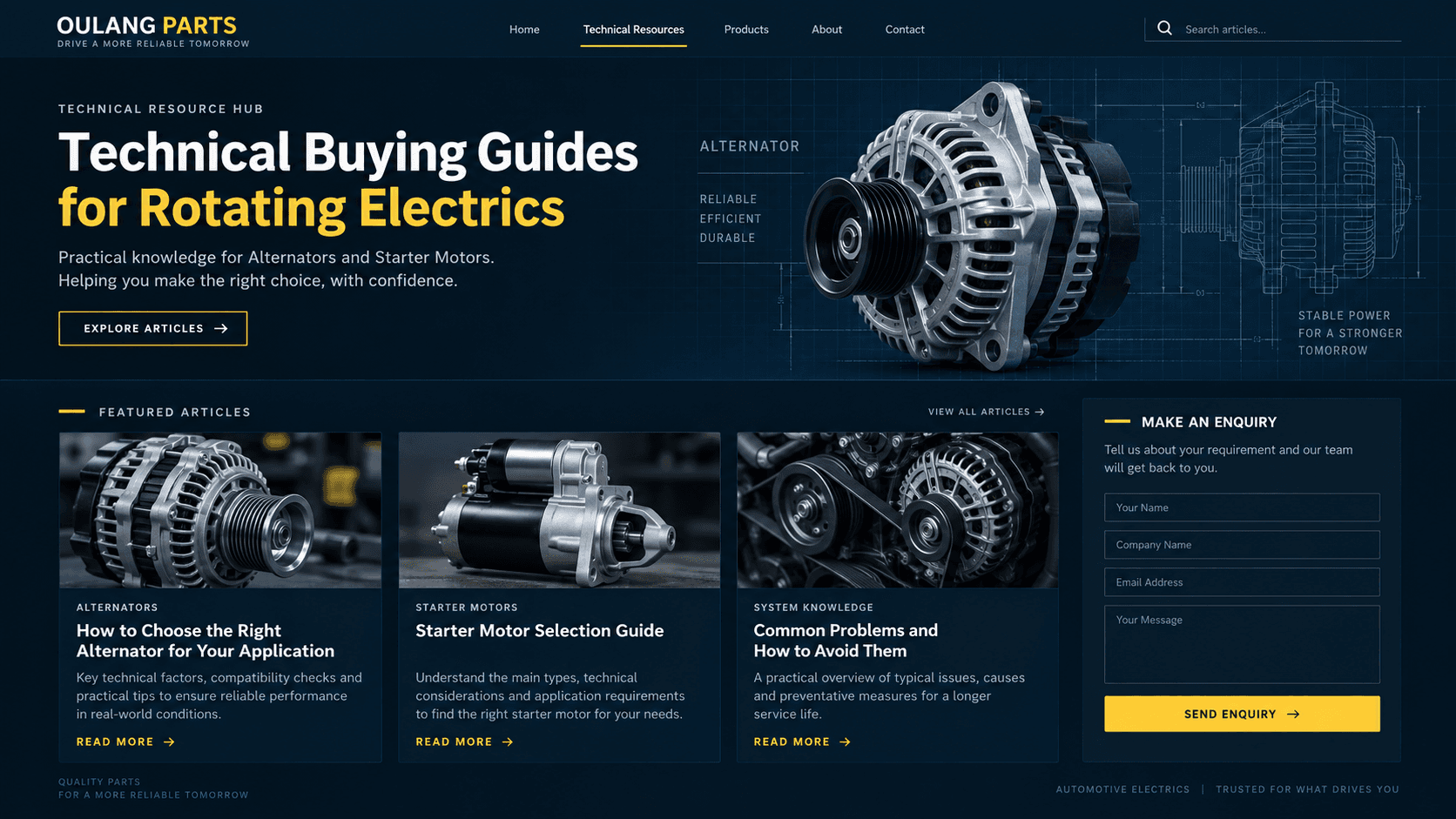 Automotive alternator technical buying guide